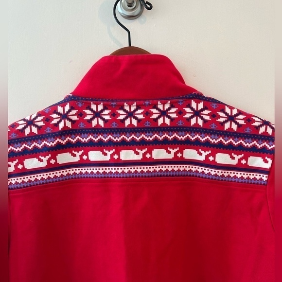 Vineyard Vines 1/4 Zip Pullover Nordic Logo
Red oversized Sweatshirt - Picture 7 of 15